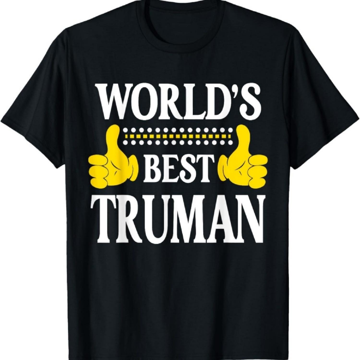 Truman World s Best Personal Name First Name Funny Truman T-Shirt XXXXXL чёрный