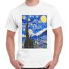 The Starry Night Vincent Van Gogh Men Women Cool Gift Unisex T Shirt 2806