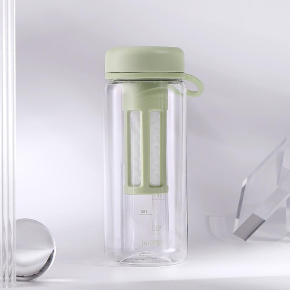 450/600ml Travel Tumbler PC Iced Coffee Infuser Portable Filter Cup