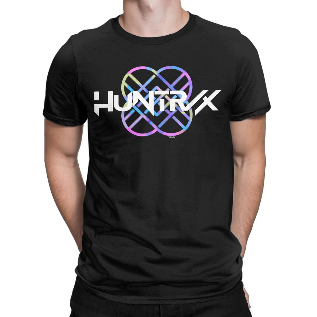 Huntrix Band Logo T-Shirts Unisex  Novelty Cotton Tees Round Neck Short Sleeve T Shirt Party Tops