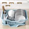 Qiwei Countertop Dish Drainer with Hooks