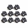 10pcs 3-Core XLR Male Socket Audio Connector Mount Chassis Gold-Plated Copper