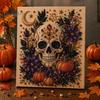 Handmade Holiday Gift Ideas Halloween Faux Pearl Art DIY Kit, Spooky Cute 3D Beads Painting Crafts, Creative Home Decor Projects Gothic Ghost Pumpkin