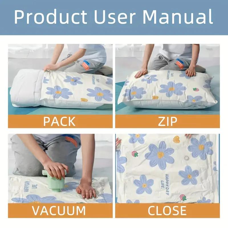 1PCS Vacuum Compression Bag Set Multifunctional Storage Bag Macaron Color With Home Quilt Storage Bag