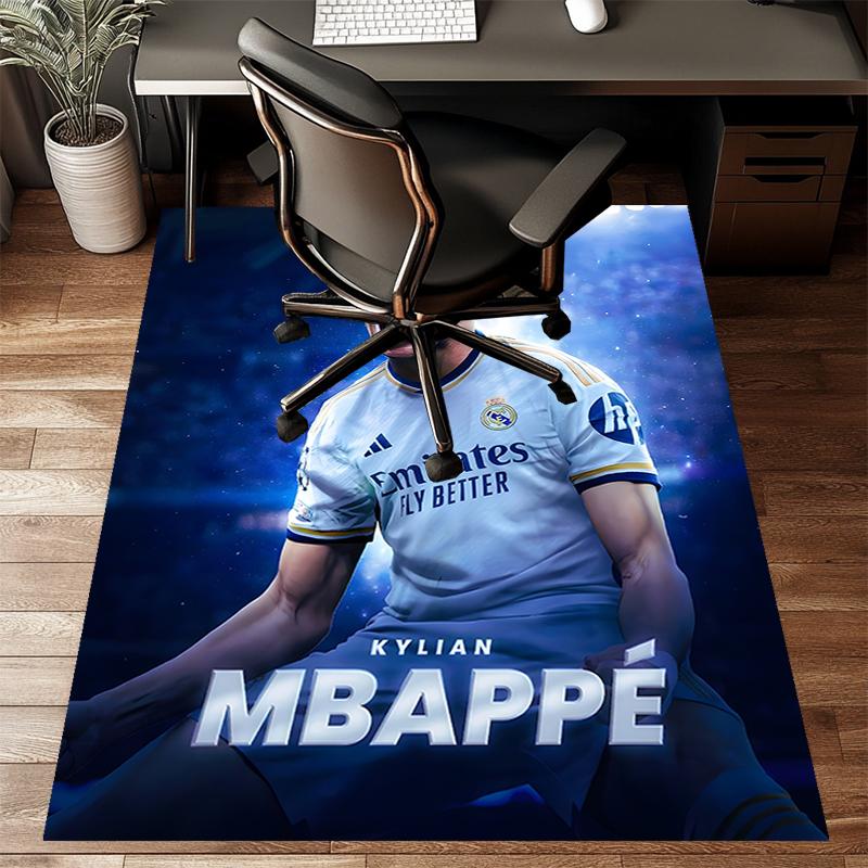 1pc Mbappe10 Design Printed Area Rug Carpet for Bedroom Living Room Home Decor Rugs Mat Non Slip Mat Rug for Bedside