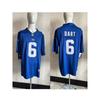T-shirt de sport surdimensionné en mélange de coton brodé NFL New York Giants pour homme Vêtements décontractés pour fans de rugby