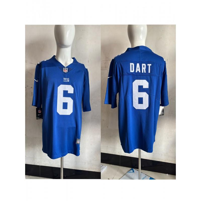 T-shirt de sport surdimensionné en mélange de coton brodé NFL New York Giants pour homme Vêtements décontractés pour fans de rugby