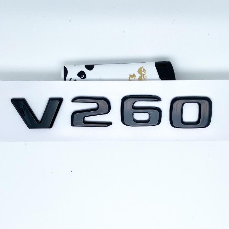 

3D Letters V260L V220d V250d V300d Emblem for V W447 Car Fender Badge Trunk Nameplate Logo Sticker