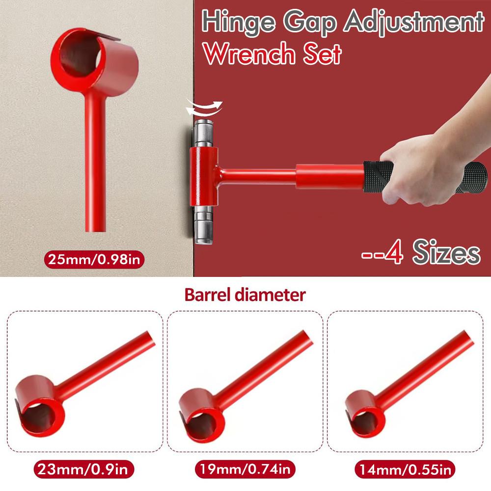 Door and Cabinet Alignment Heavy Door Hinge Adjustment Tool Multifunctional Hinge Gap Adjustment Wrench Set