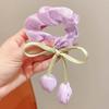 Cute Tulip Flower Large Intestine Scrunchie for Girls Sweet Headband Hair Band Hair Tie Fashion Girls Hair Accessories