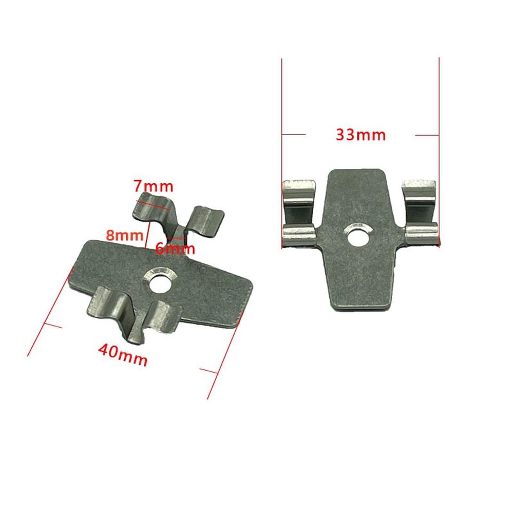 

100Pcs Wood Plastic Floor Buckle Fasteners Stainless Steel Metal Aircraft Fasteners For Standard WPCBPC Panels Buckle