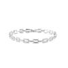 Bracelet - LUXENTER - Figor - Rhodium-plated Finish - Silver - Zirconium - 18 Cm