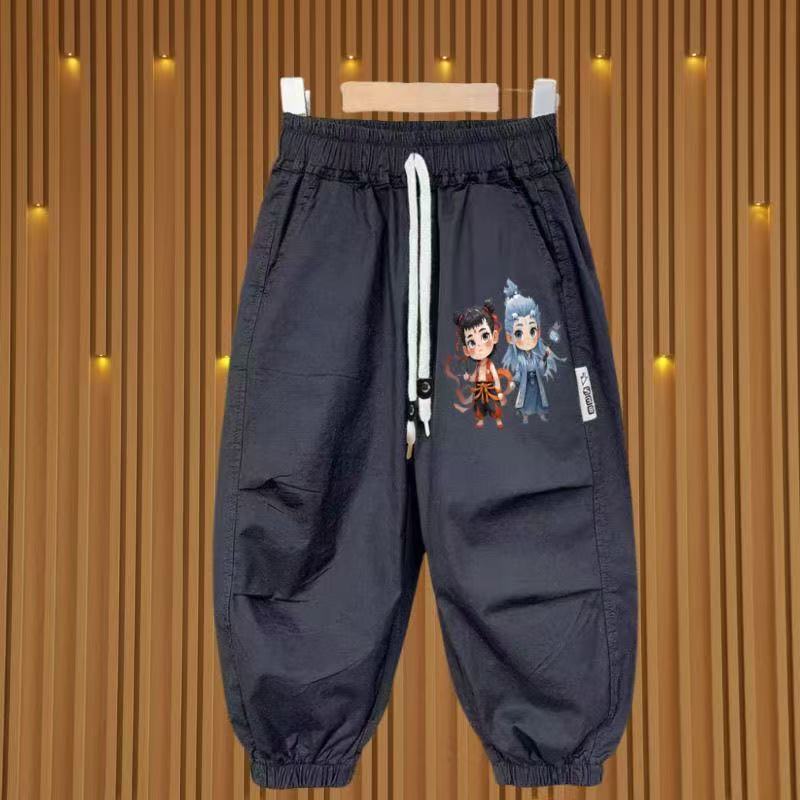 Boys Summer Thin Quick Dry Mosquito Proof Pants Medium Large Kids Breathable Sports Trousers 110