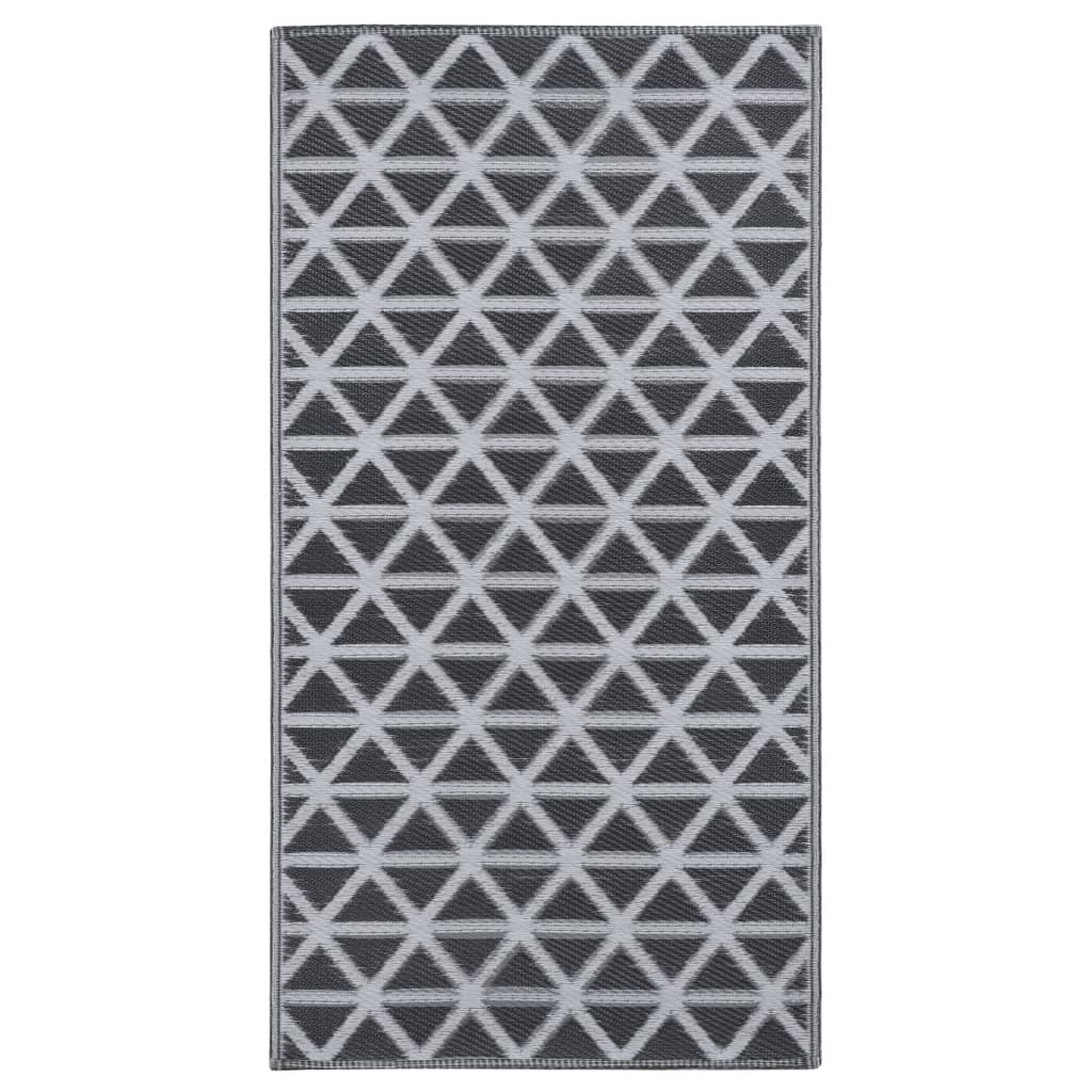 Outdoor Rug ARAKIL Black 160x230 cm PP