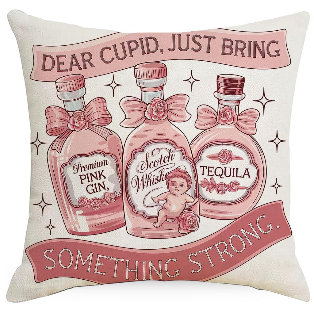 Nowa Poszewka na Poduszkę Walentynkową Anioł Skrzydła Miłości Nadruk Dekoracja Świąteczna Poszewka na Poduszkę Sofa