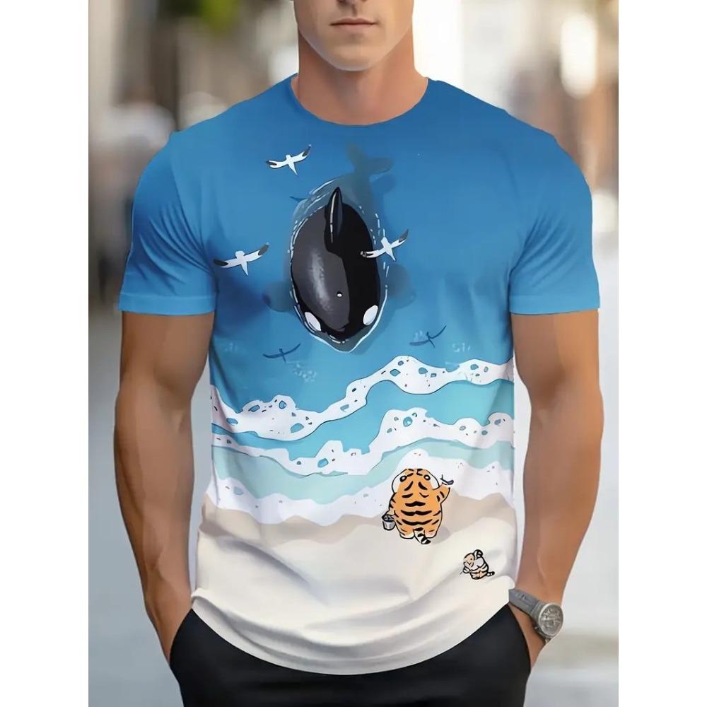 2026 summer men s casual fashion simple trend short-sleeved T-shirt new comfortable and breathable S