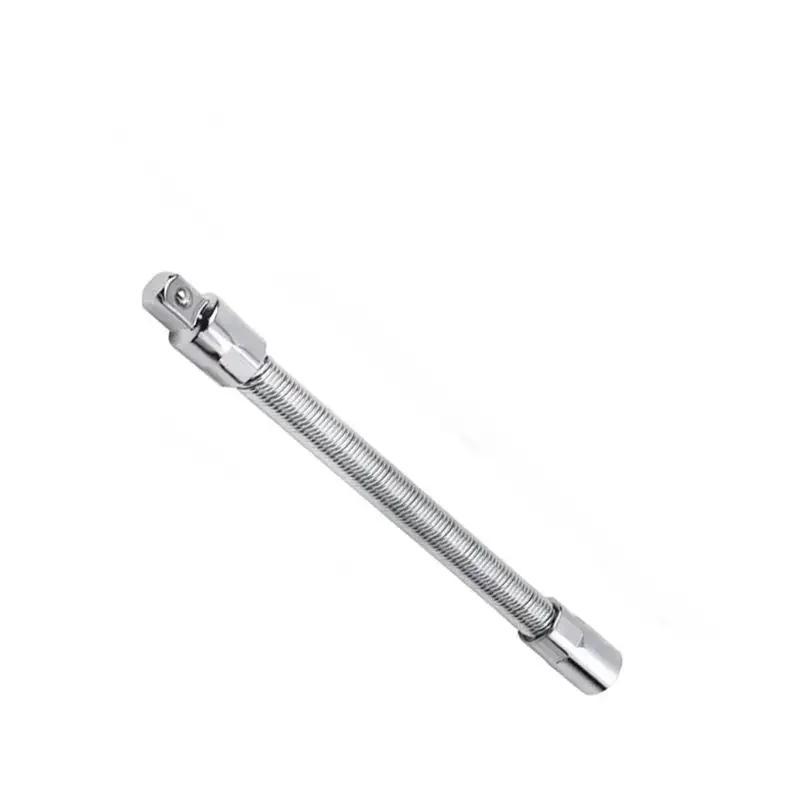 Wrench Sleeve Extension Rod Socket Wrenches, Drive Head Bendable 1/4 3/8 1/2 Drive Flexible Socket Extension Bar Ad