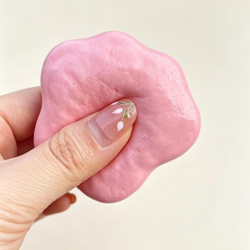 Soft Pink Cream Cat Paw Fidget Toy Super Squshiy Slow Rebound Toy Kawaii Sticky Cake Cat Paw Toy Stress Relieving Toys For Girl