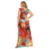 Plus-size Women's Dress Printed Elastic Halter Dress