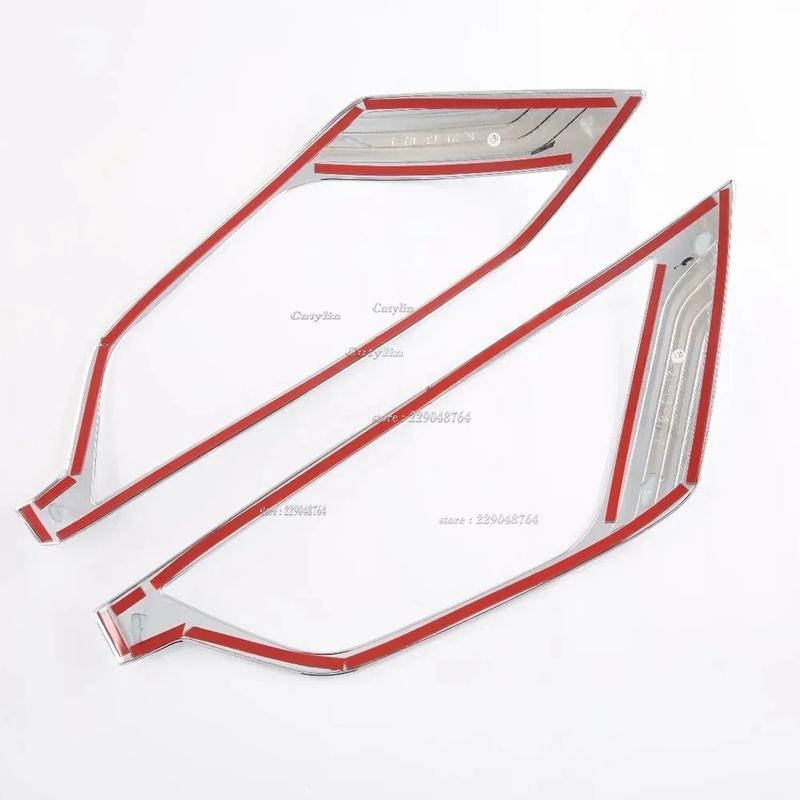 For Isuzu D-MAX DMAX 2024 Carbon Fiber Head Light Lamp Cover Trim Headlight Protector Sticker car styling