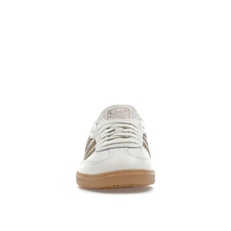 Adidas Samba OG Off White Wonder Gold Metallic Women Sneakers Cream Cyber-Metallic IG1964