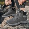 Men's Shoes Autumn and Winter New Mountaineering Martin Boots Non-slip and Wear-resistant Outdoor Camping Labor Insurance Shoes High-top Tooling