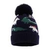 Children's Cute Dinosaur Fleece-Lined Knitted Wool Hat for Autumn & Winter