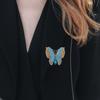 Elegant Butterfly Brooch Rhinestones Crystals Enamel Pin for Trendy Women Wedding Party Dress Jewelry Gifts Accessory