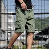 Herren Cargo Shorts Verstellbarer Kordelzug Freizeithose Sommer Atmungsaktive Shorts Fünf-Minuten-Shorts Mehrere Taschen Sporthose
