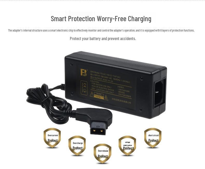 8-Cell V-Mount Battery Charger for Sony Camcorders with D-TAP Adapter