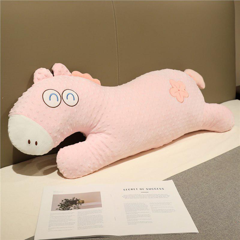 Подушка для беременных Pony Long Strip для сна на боку - Съемная и стирающаяся, с фиксацией между ног, большая подушка-поддержка спины 80cm with Removable Inner Core (0.7kg)