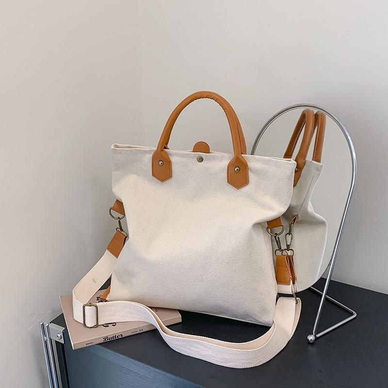 Leisure Commuting Large-capacity Canvas Bag Niche Design Messenger Bag New Versatile Portable Tote Bag