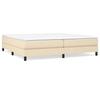 Vidaxl Bed Frame Without Mattress, Cream, 200X200 Cm, Upholstered