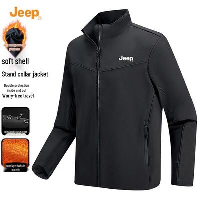 Men's Windproof Water-Repellent Soft Shell Jacket