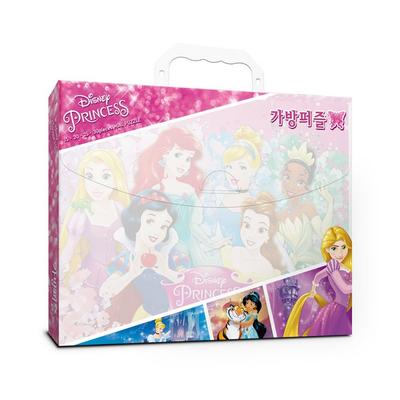 Disney Princess väska pussel 15-bitar + 20-bitar + 25-bitar + 30-bitar set, 1 bit