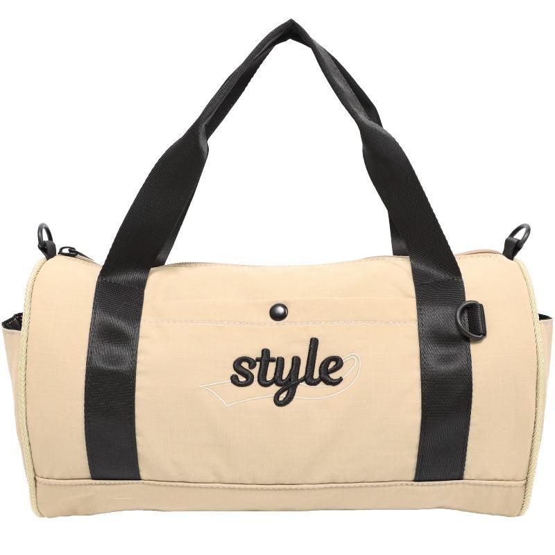 Waterproof Nylon Crossbody Bag Spring/Summer Boston Cylinder Bag Horizontal Pillow Bag Fashion Handbag