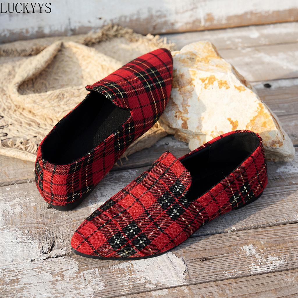Fashion Women's Pointed Toe Flat Shoes Solid Color Knitted Slip On Shoes Casual Breathable Ballet Flats Women Flat Shoes Loafers Women