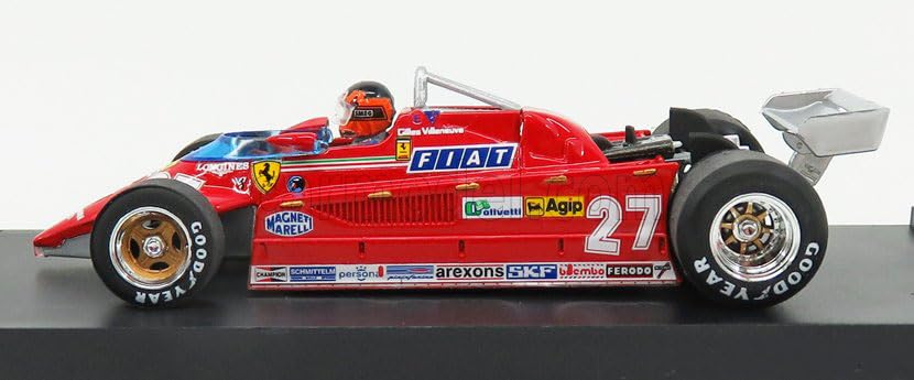 Blum Scale Ferrari 126CK Gilles Villeneuve 1981 Race against an Fighter BRUMM FERRARI Gilles Villeneuve 1/43 #27 F-104 [Used]