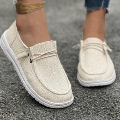 Trendy Casual Single Shoe Women's 2024 New Minimalist and Versatile Flat Bottomed Low Cut Lace Up Vulcanized Shoes Zapatos Mujer