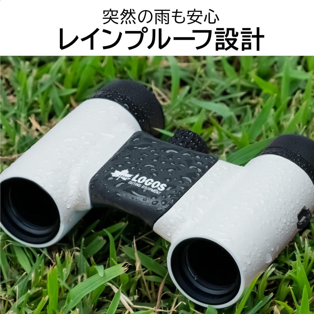 Kenko Binoculars LOGOS Magnification 8x Objective Lens Diameter 21mm Foldable Life Waterproof 170g Lightweight Design Gray GY 8×21DH 2-Axis LK-CL0821