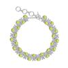 Natural Crystal Stone Jewelry S925 Sterling Silver Bracelet Women's European and American Style Luxury Inlaid with Natural Crystal High-end Design