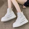 Women 8 CM Platform High Top Sneakers Trend Outdoor Street Shoes Lace Up Comfortable Sports Shoe Female High Quality Sneakers 39