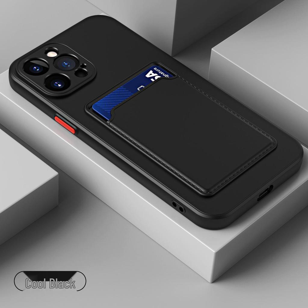 IPhone 17/16 Pro Max Kartenhalter-Hülle, Apple 15 Pro Colorblock Silikonhülle für iPhone 13/12.