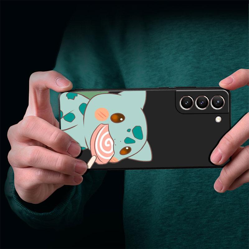 Pikachu Pokemon Case For Samsung Galaxy S20 S22 Ultra S21 FE S10 S9 Plus Note 20 10 Lite 9 Soft Phone Cover Shell