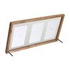 CAN-04 Horizontal Photo Frame, Holds 3 Postcards, Glass Floating Frame, NS Magnet #57923