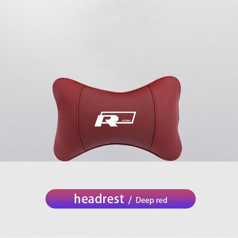 Car Headrest Embroideryed Emblem Seat Neck Pillow For VW Golf Polo Tiguan Touran Jetta Passat CC T5 GTI Scirocco Magotan T-Cross Ht4 zknm1