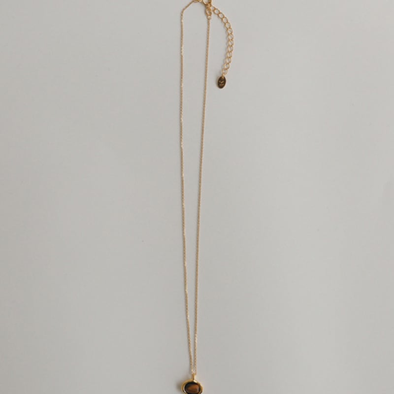 modernlike gold-filled silver 25mm cast tiger eye necklace