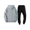 Pattern Printed Hooded Sweatshirt Men's Suit Versatile Sports Pants Hip Hop Street Casual Sports Trend Two Piece Set