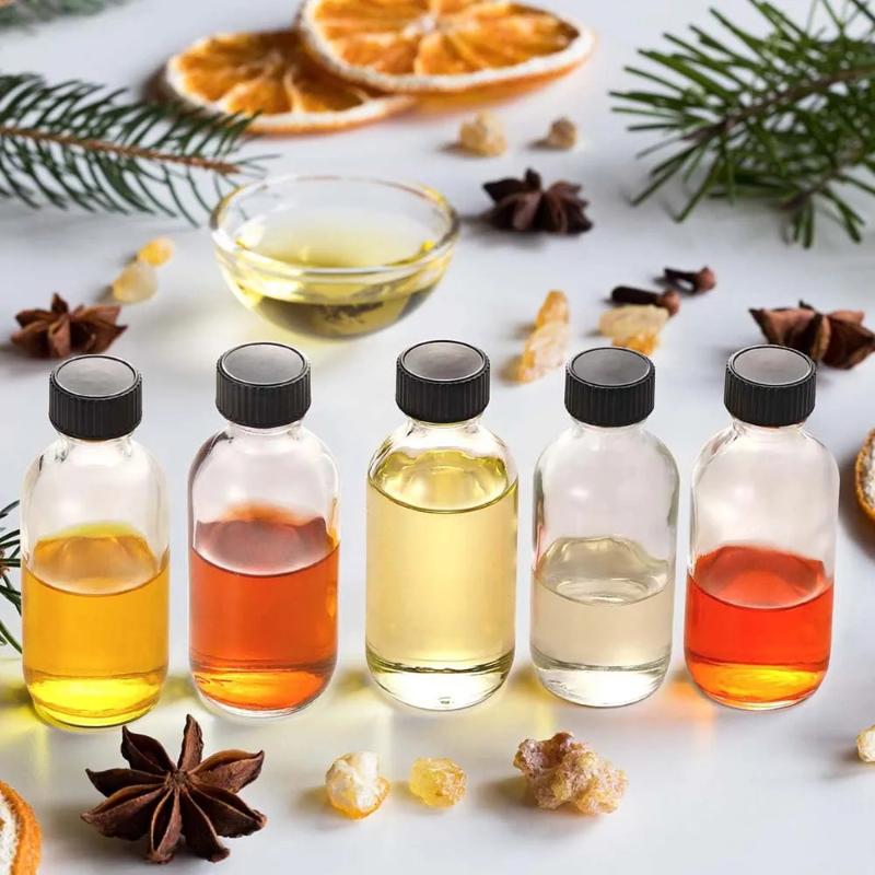 2 oz kleine klare Glasflaschen mit Deckeln für Flüssigkeiten, winzige kurze Gläser mit Kappen, Mini-Glas-Saftflaschen für Tränke, Ingwer-Shots
