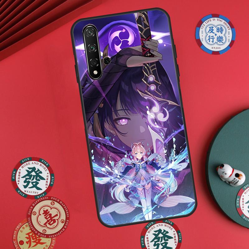 Genshin Impact Raiden Shogun Baal For Huawei Nova Y60 Y70 Y90 Y72 Y73 Y61 Y91 7i 8i 11i 12i 12s 9 10 SE P20 P30 P40 Lite Case
